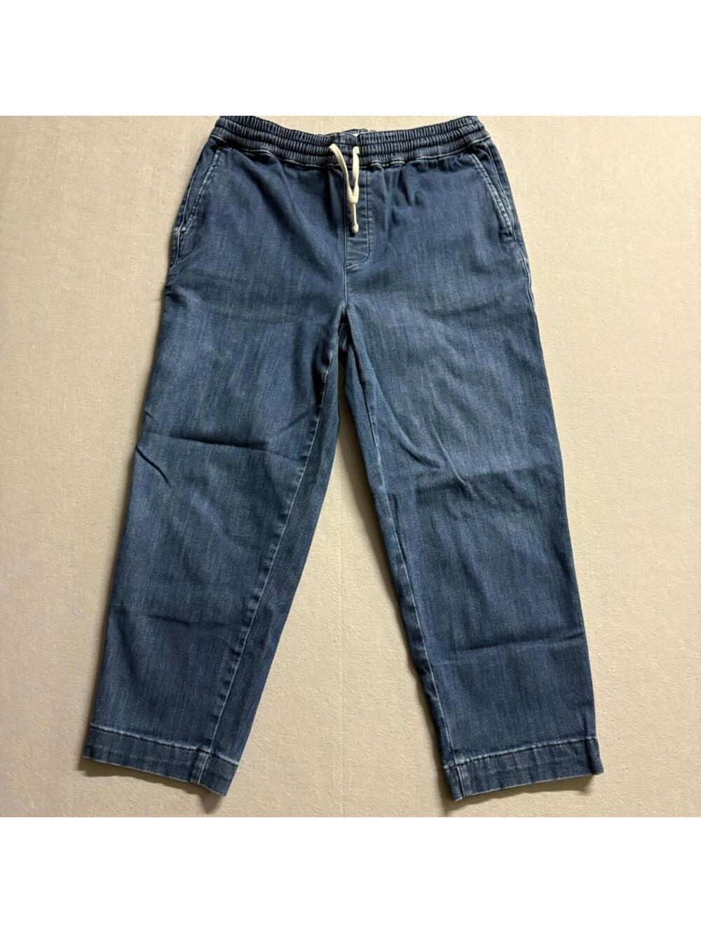 Free Assembly Denim Jogger Jeans Womens Medium Blue Elastic Drawstring Waist